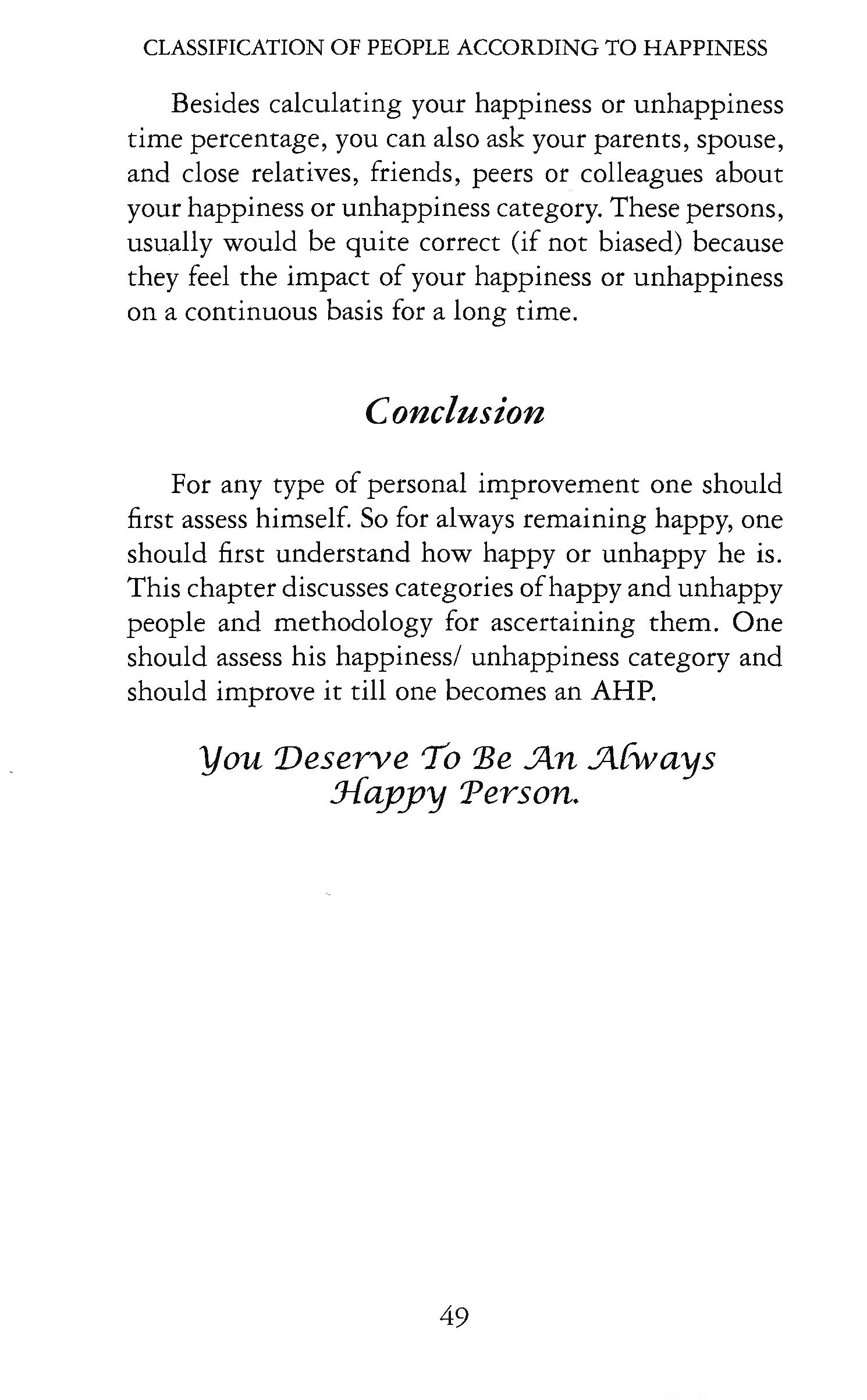 HAPPINESS - ACCOUNTING AND MAXIMIZATION