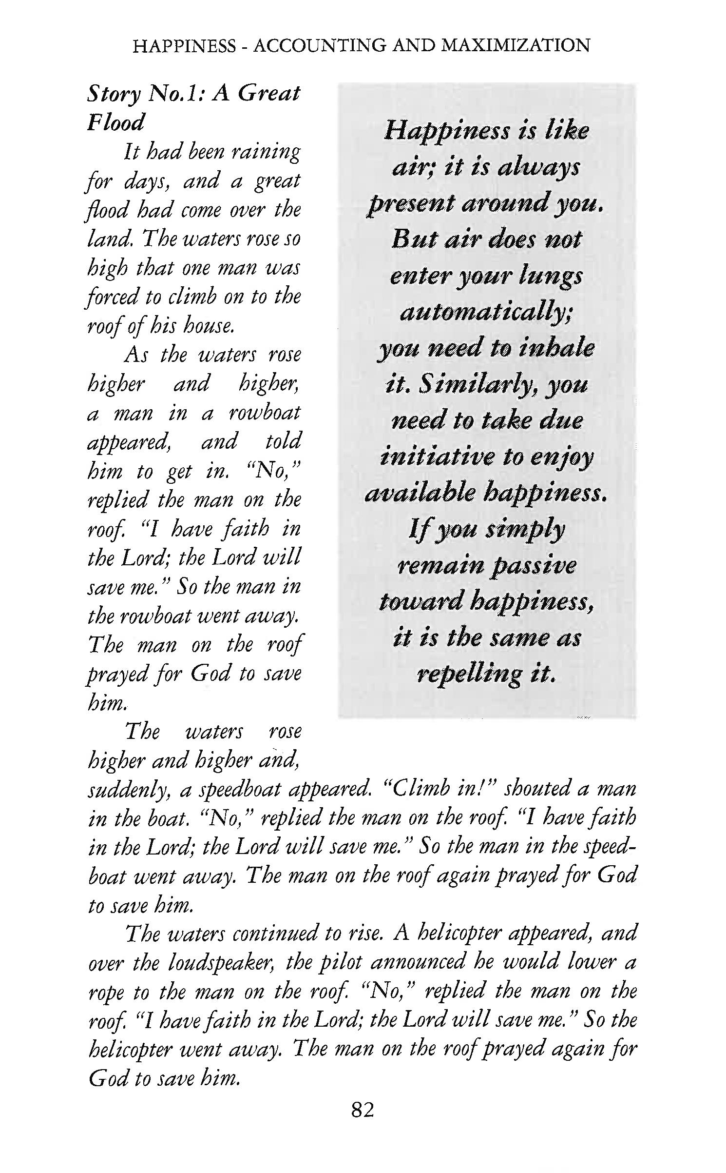 HAPPINESS - ACCOUNTING AND MAXIMIZATION