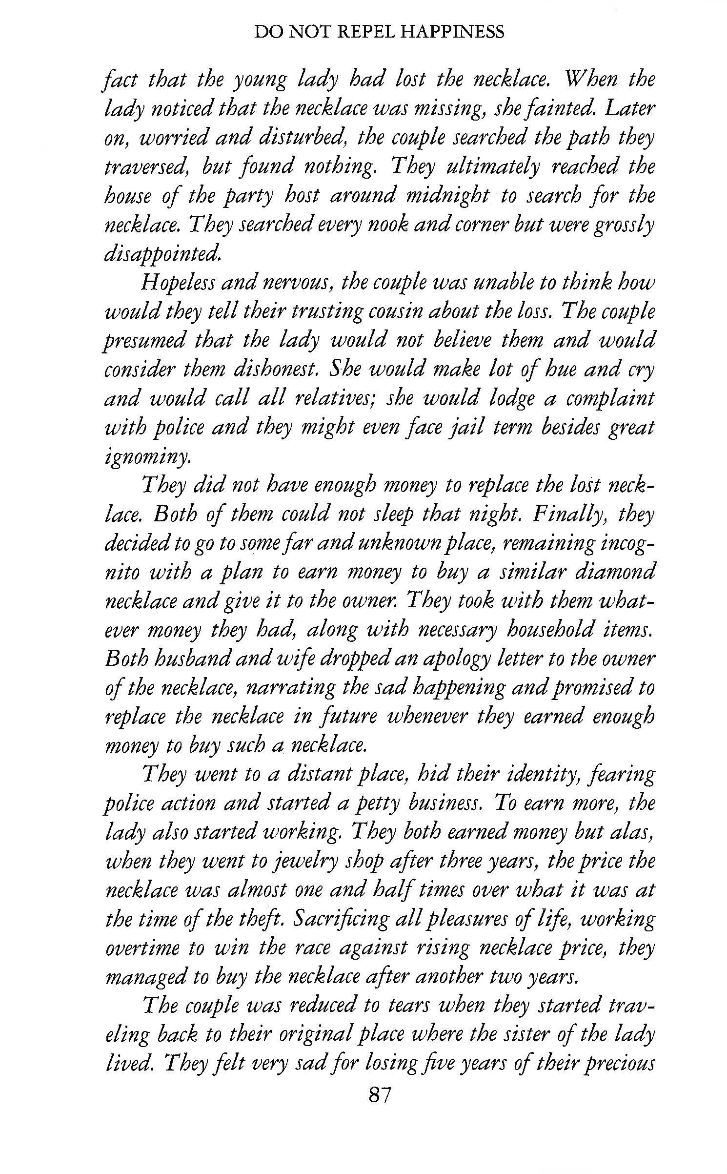 HAPPINESS - ACCOUNTING AND MAXIMIZATION