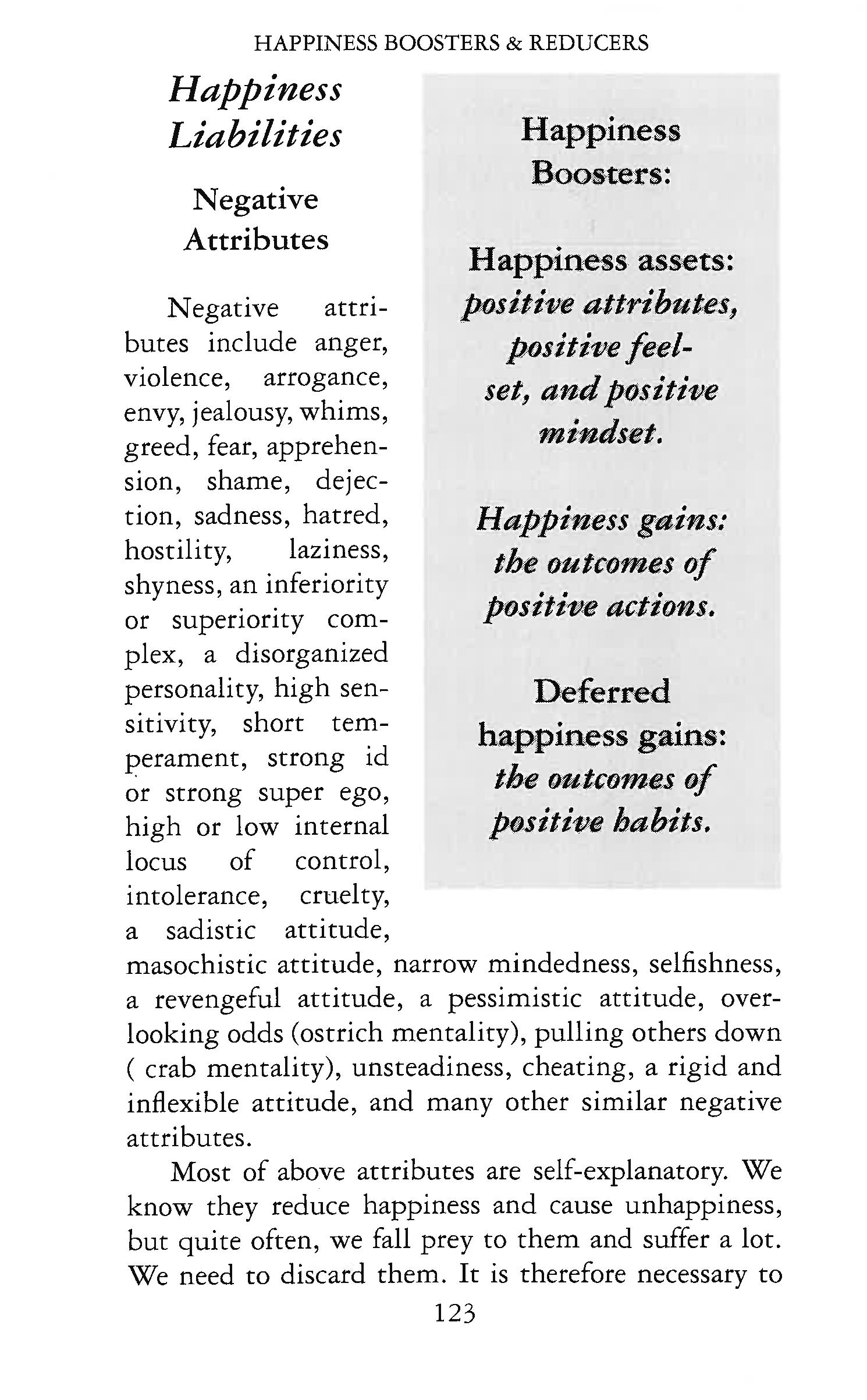 HAPPINESS - ACCOUNTING AND MAXIMIZATION