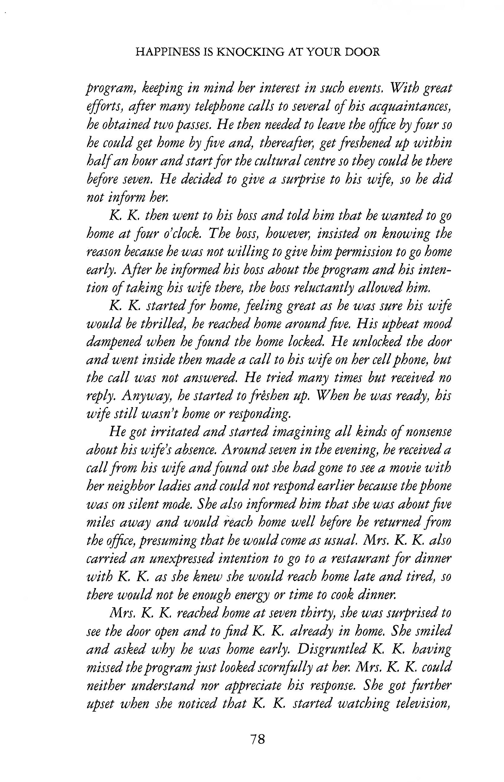 HAPPINESS IS KNOCKING AT YOUR DOOR