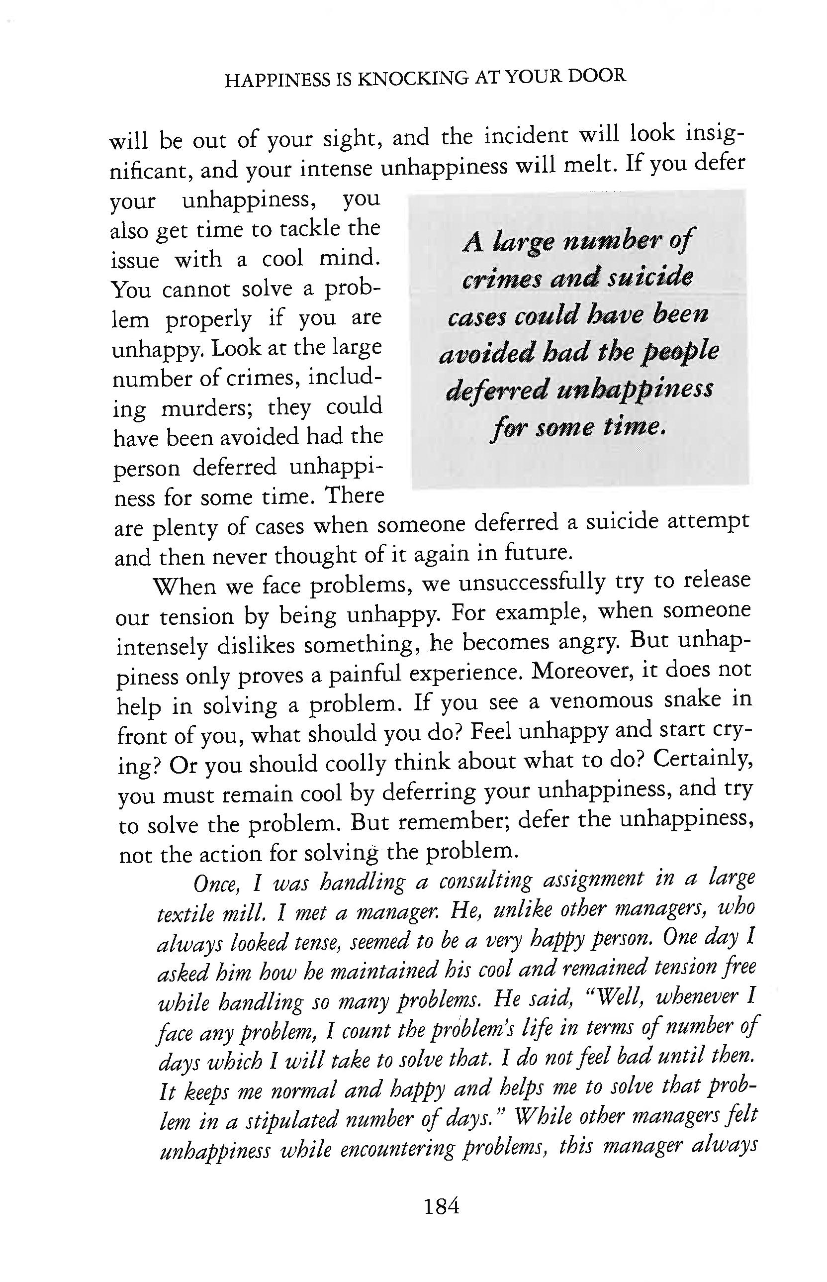 HAPPINESS IS KNOCKING AT YOUR DOOR