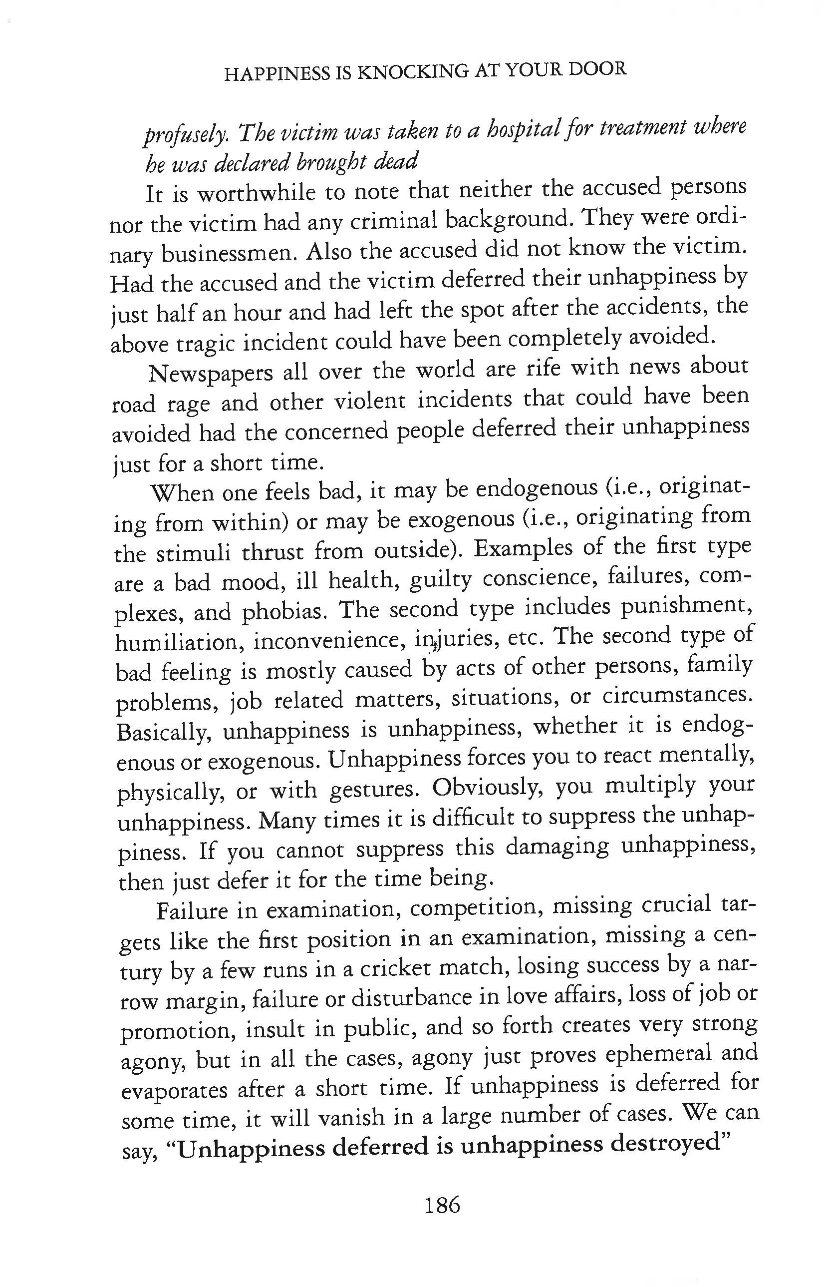 HAPPINESS IS KNOCKING AT YOUR DOOR