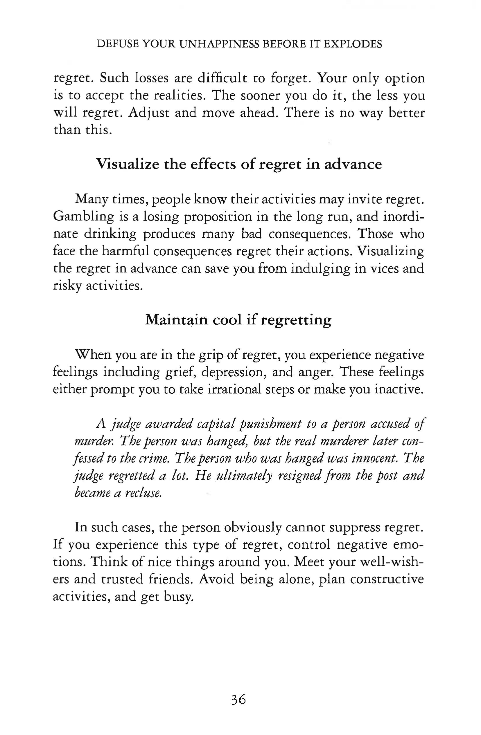 DEFUSE YOUR UNHAPPINESS BEFORE IT EXPLODES