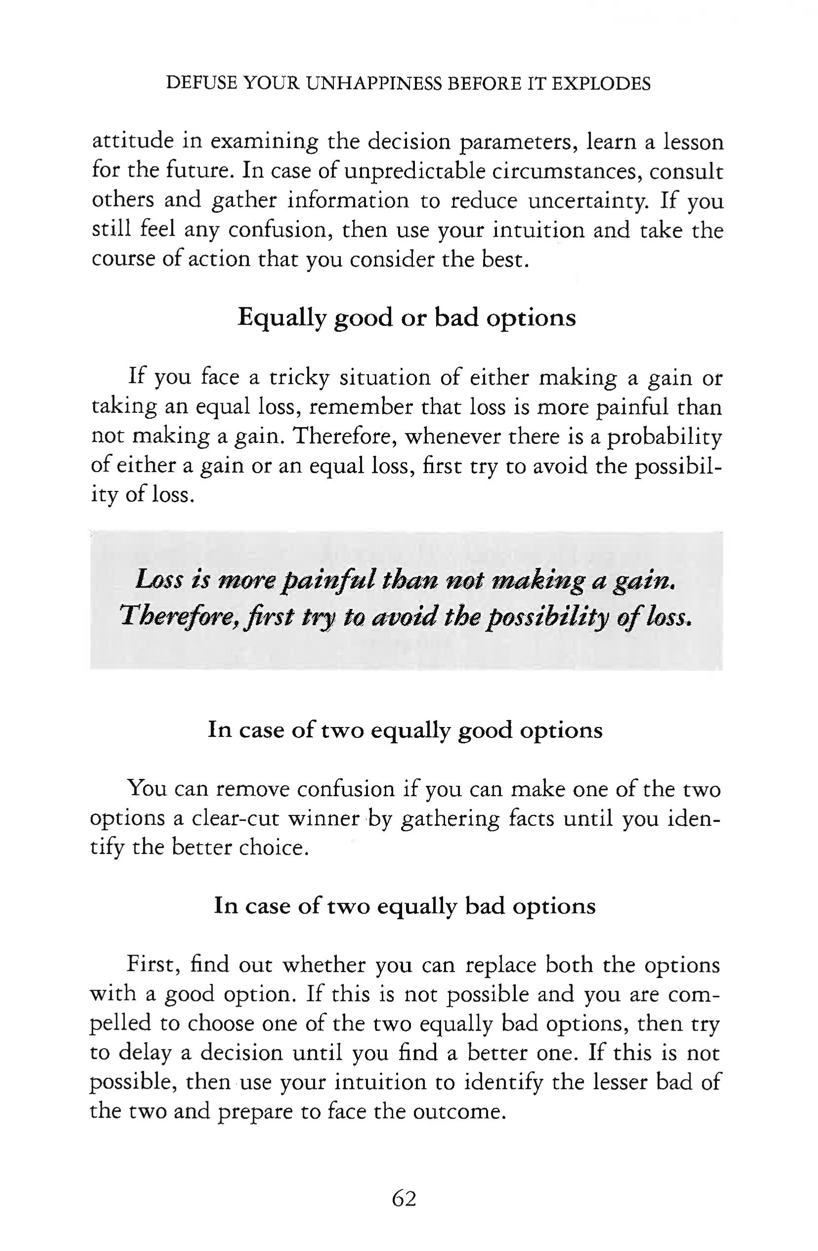 DEFUSE YOUR UNHAPPINESS BEFORE IT EXPLODES