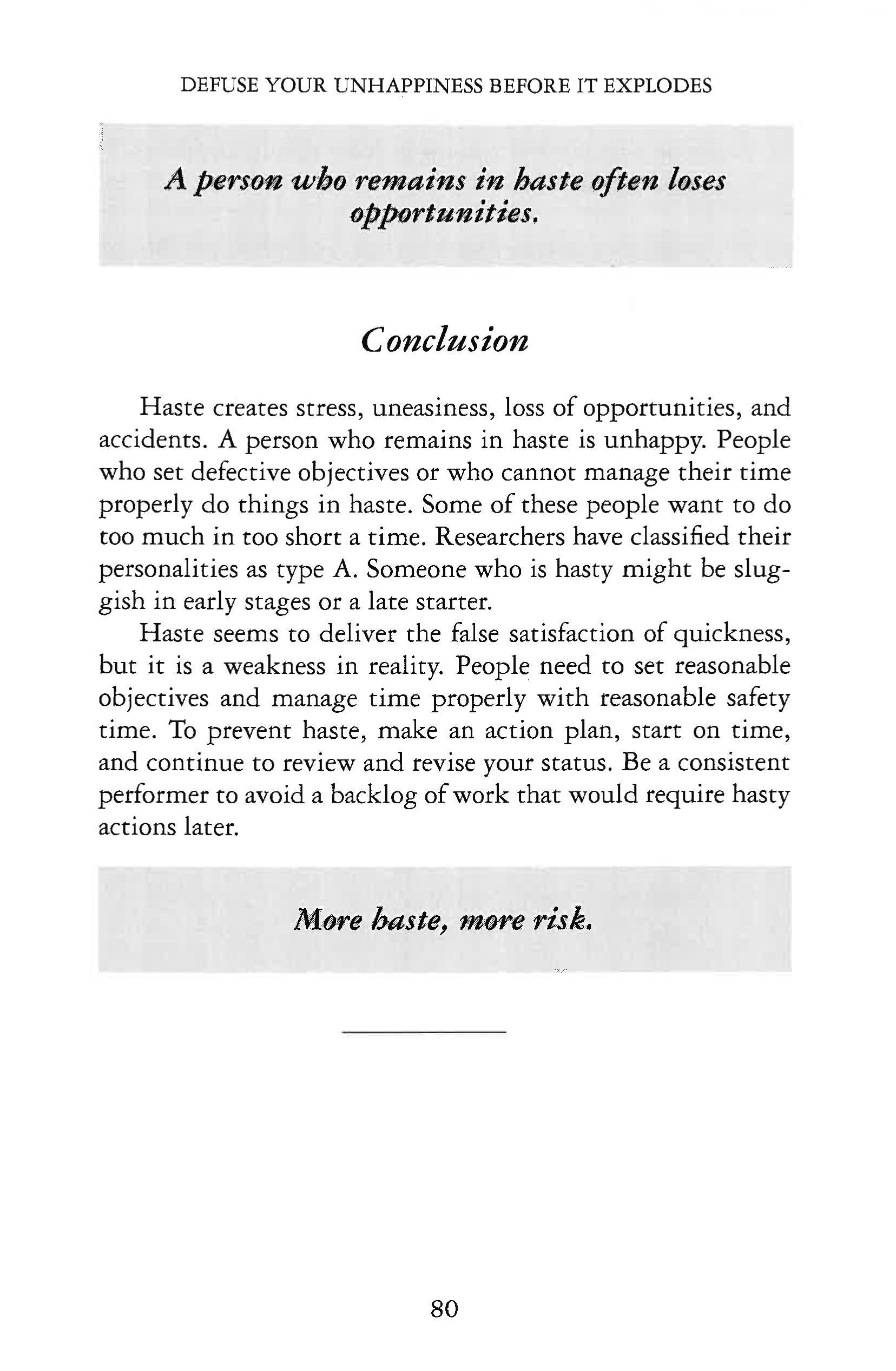 DEFUSE YOUR UNHAPPINESS BEFORE IT EXPLODES