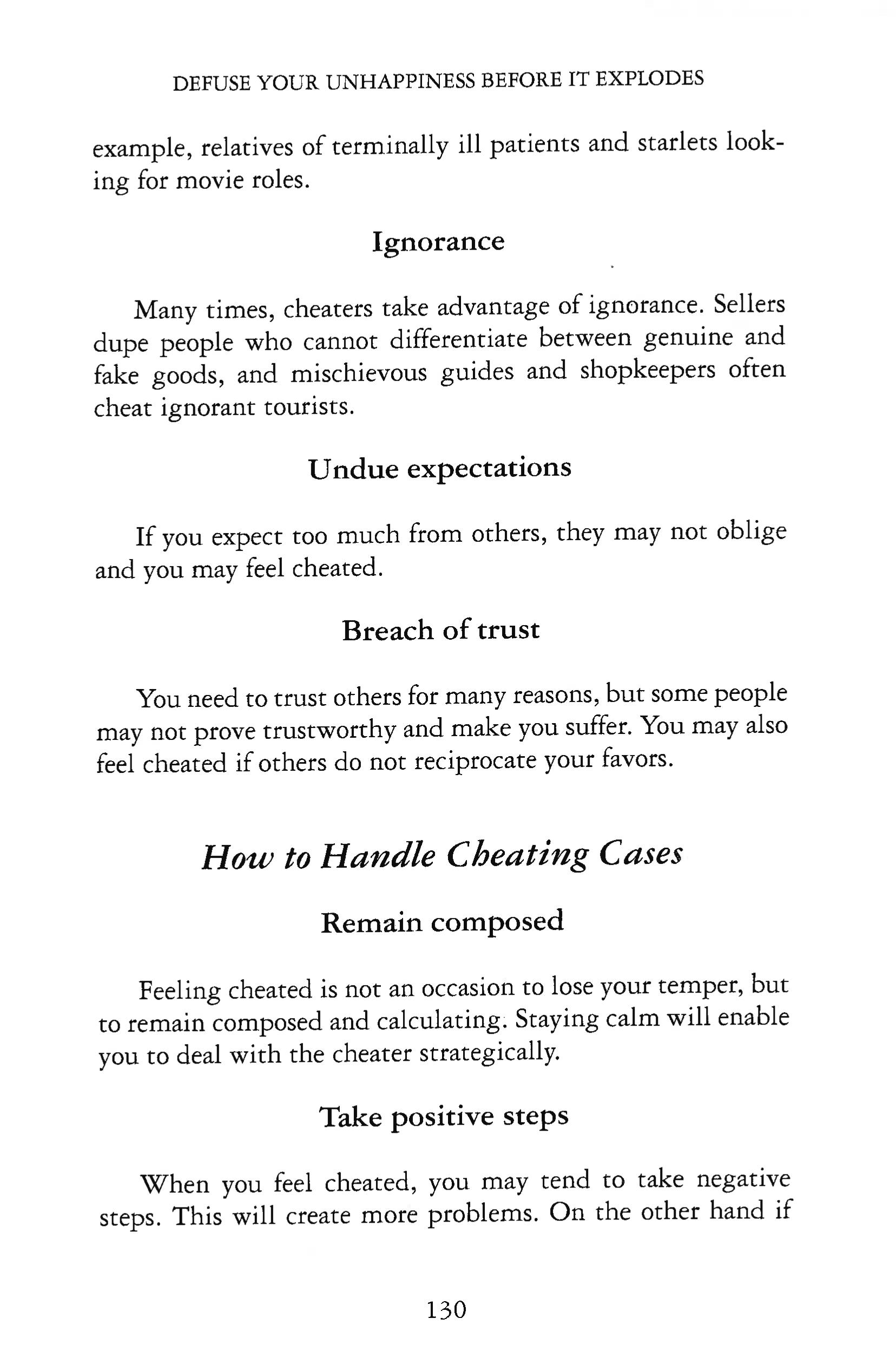 DEFUSE YOUR UNHAPPINESS BEFORE IT EXPLODES