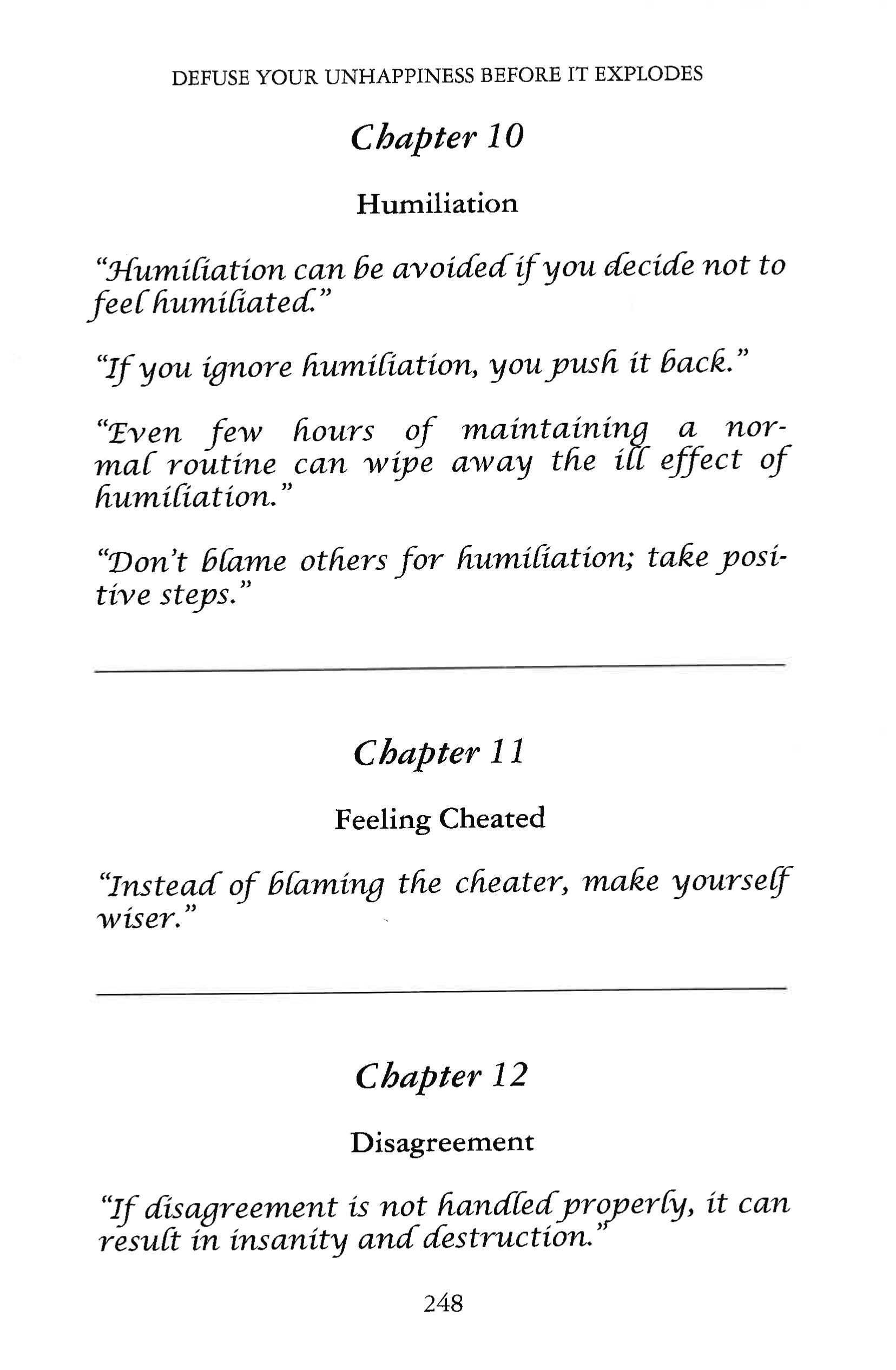 DEFUSE YOUR UNHAPPINESS BEFORE IT EXPLODES